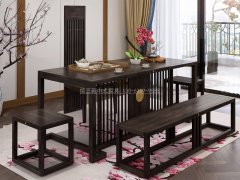 新中式茶桌椅組合