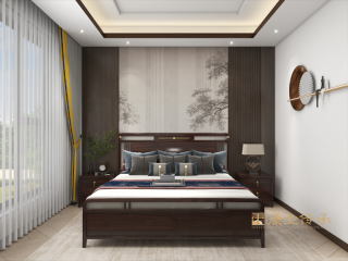新中式臥室家具組合